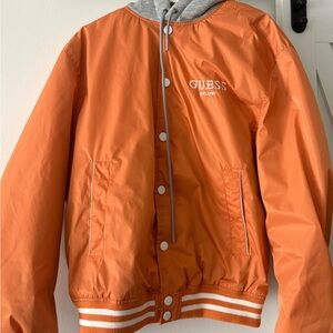 GUESS Kids Vibrant Orange Puffer Jacket